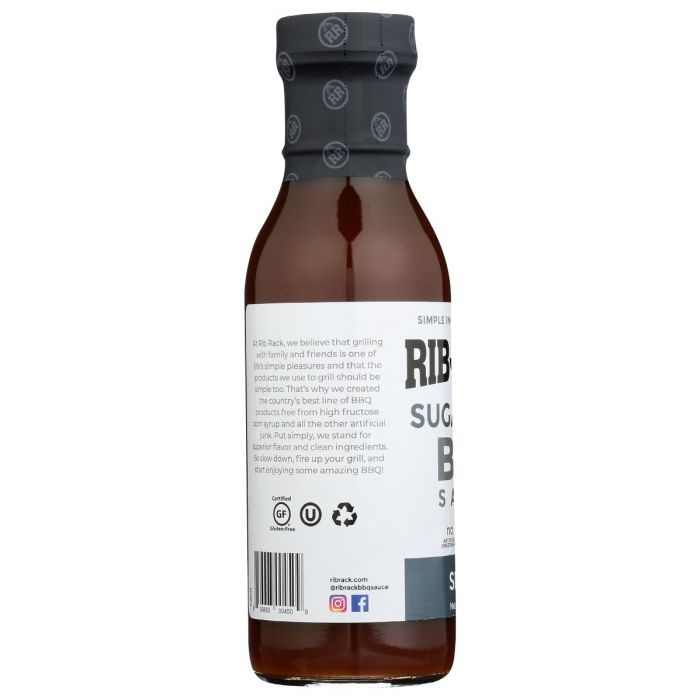 RIB RACK: Sauce Bbq Smoky Sf, 11 oz