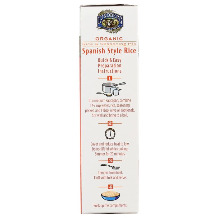 LUNDBERG: Rice Wht Spansh Style Ent, 5.5 oz