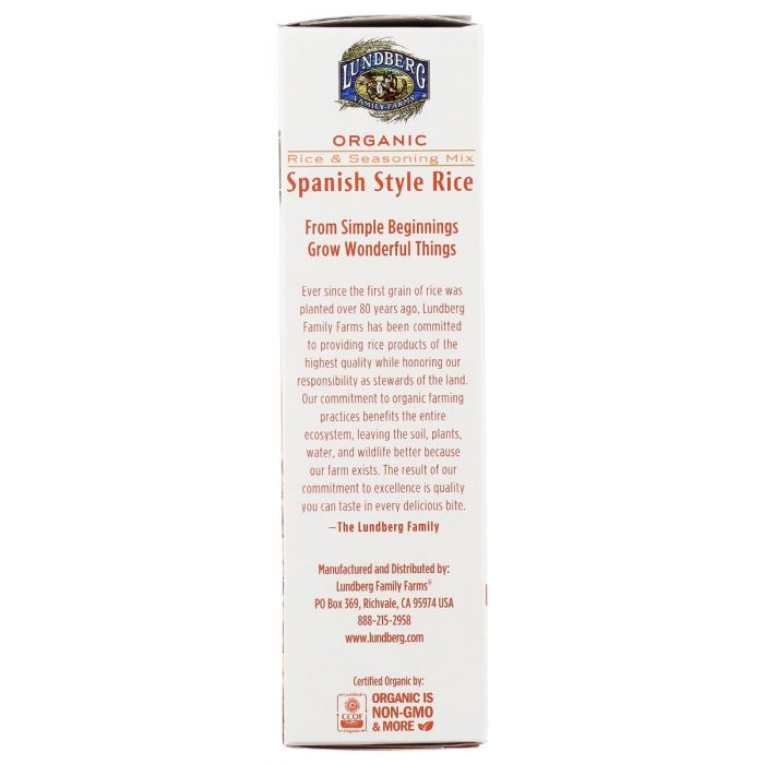 LUNDBERG: Rice Wht Spansh Style Ent, 5.5 oz