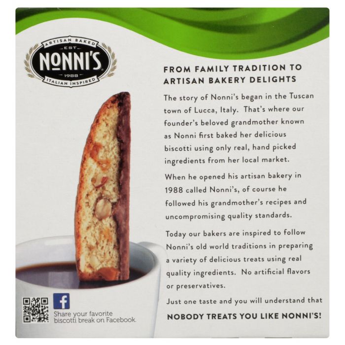 NONNIS: Biscotti Almond Toffee, 6.88 oz