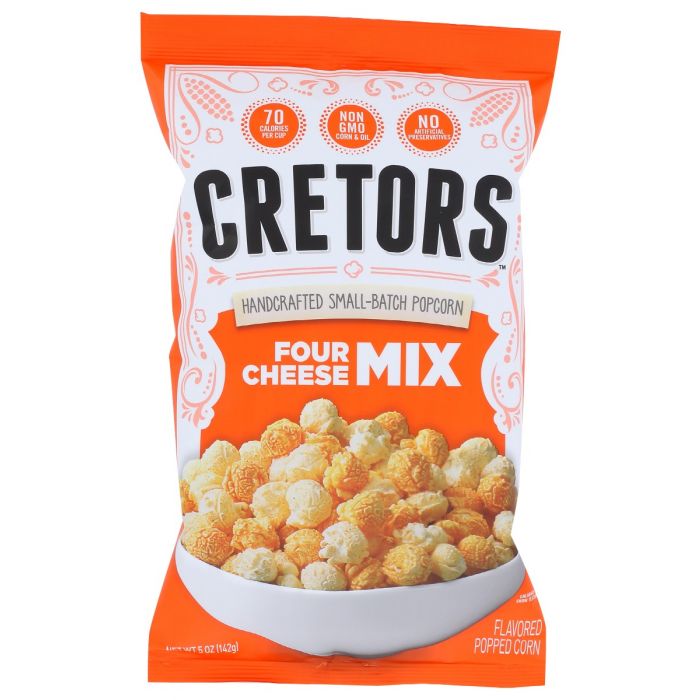 GH CRETORS: Popcorn Four Cheese Nix, 5 oz