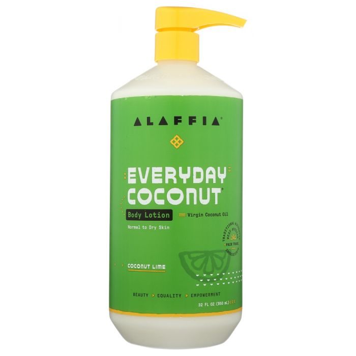 ALAFFIA: Lotion Body Coconut Lime, 32 fo