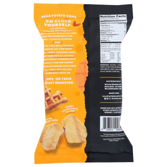 WILDE SNACKS: Chips Chickn Waffles, 2.25 oz