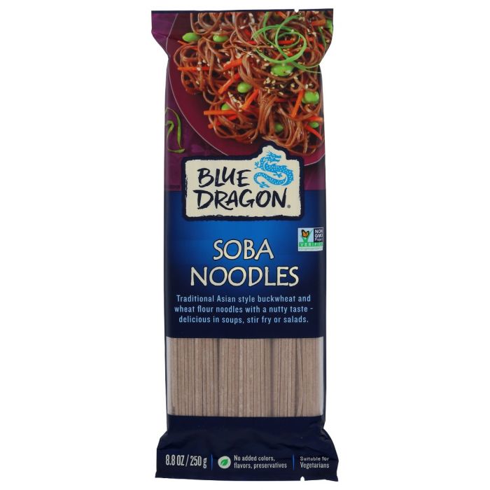 BLUE DRAGON: Noodle Dried Soba, 8.8 oz