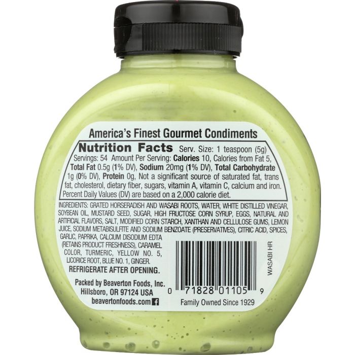 INGLEHOFFER: Horseradish Sqz Wasabi, 9.5 oz