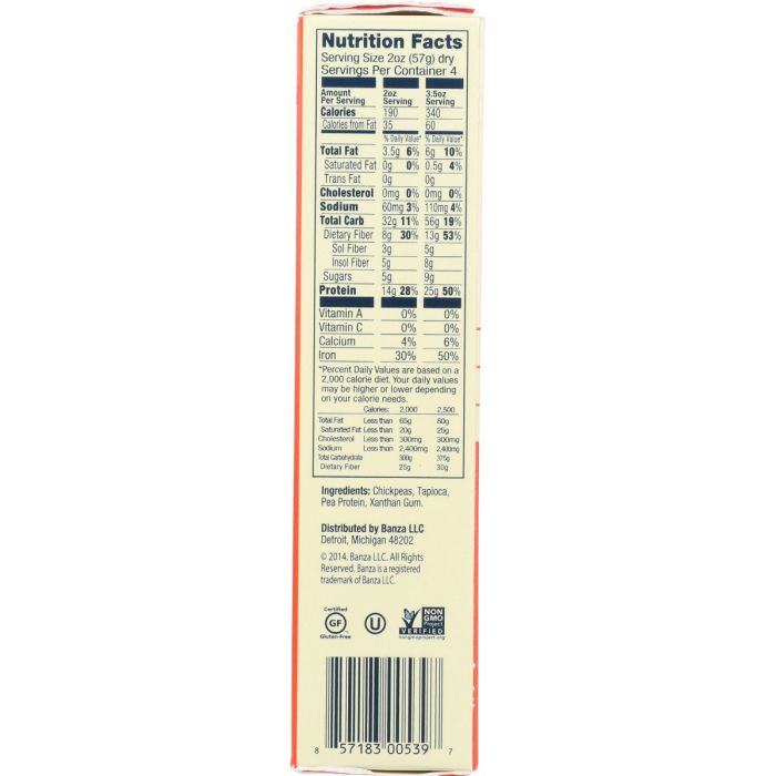 BANZA: Pasta Wheels Chickpea, 8 oz