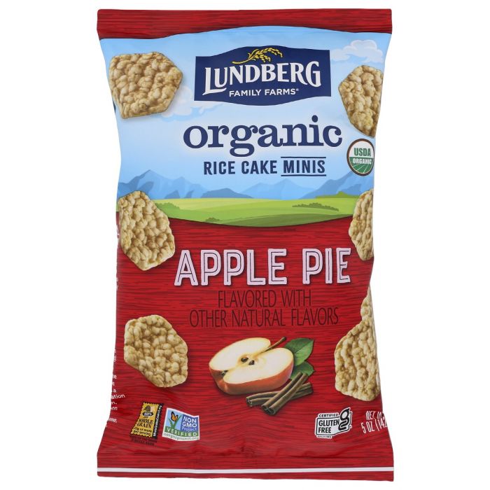 LUNDBERG: Rice Cakes Mini Appl Pie, 5 oz