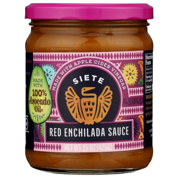 SIETE: Sauce Enchilada Red, 15 oz