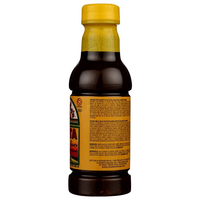 CLAUDES: Marinade Fajita, 16 oz