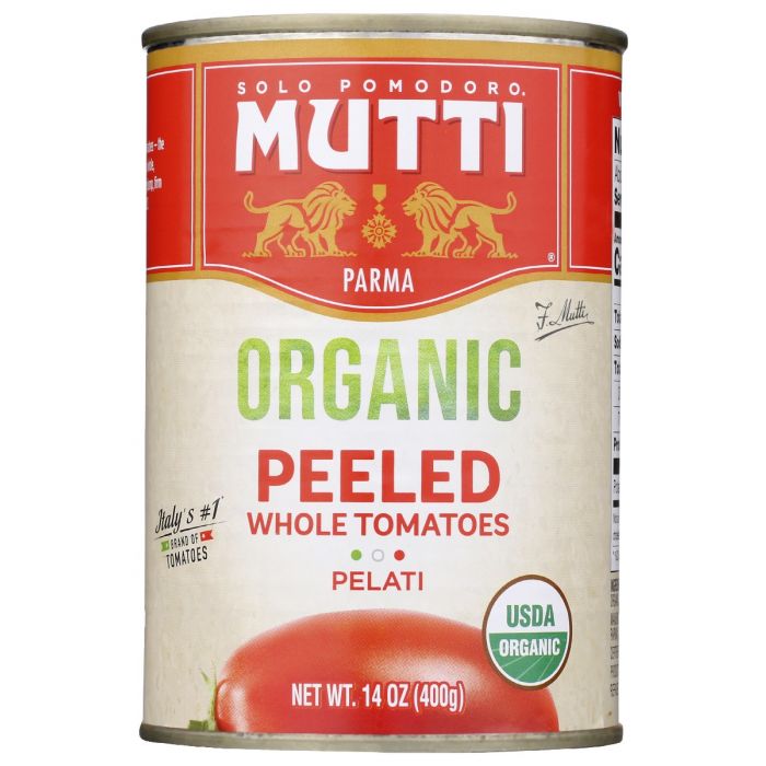 MUTTI: Tomatoes Whole Peeled Org, 14 oz