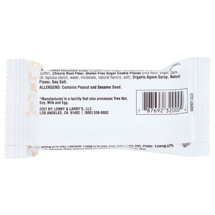 LENNY & LARRY'S: Bar Cookiefld Pb Choc Chp, 1.59 oz