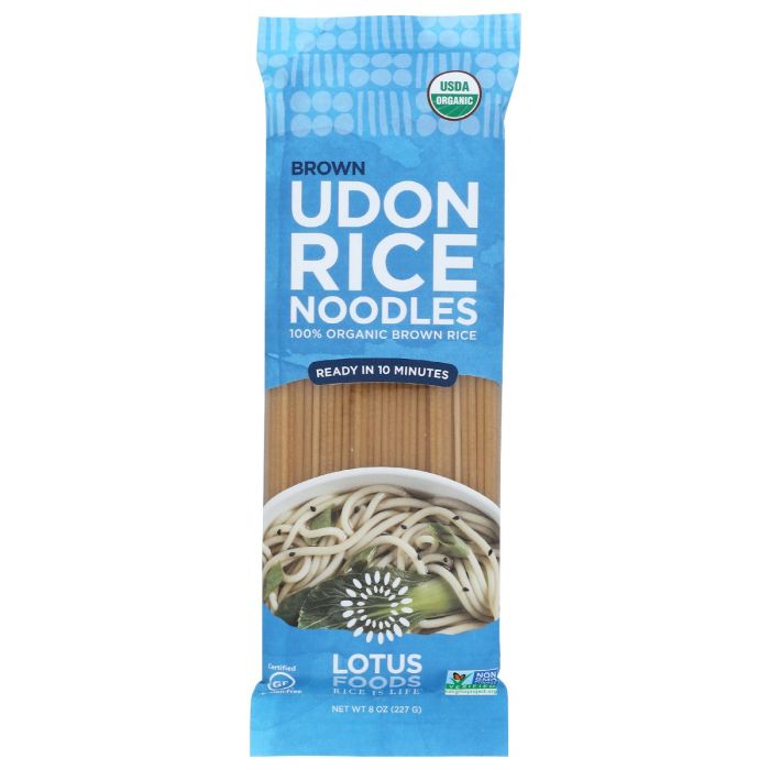 LOTUS FOODS: Noodles Brn Rice Udon Org, 8 oz