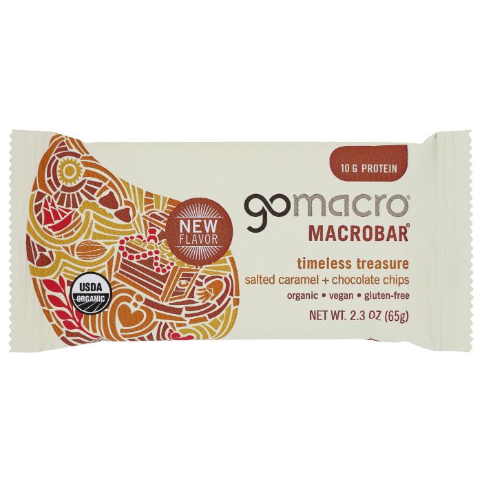 GOMACRO: Bar Slt Caramel Choc Chip, 2.3 oz