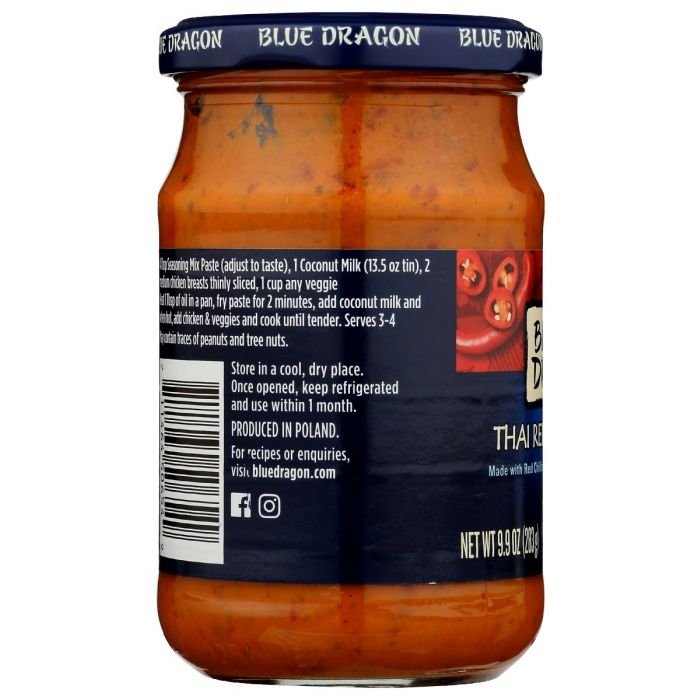 BLUE DRAGON: Curry Red Paste, 9.9 oz