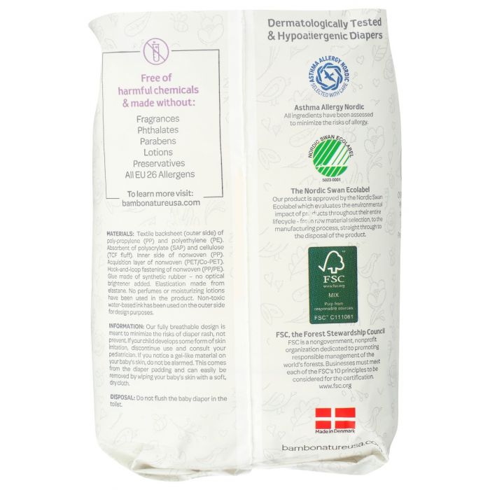 BAMBO NATURE: Diapers Baby Size 1, 36 pk