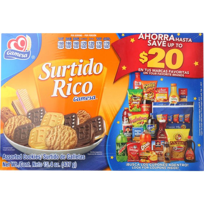 GAMESA: Surtido Rico Cookie, 15.43 oz