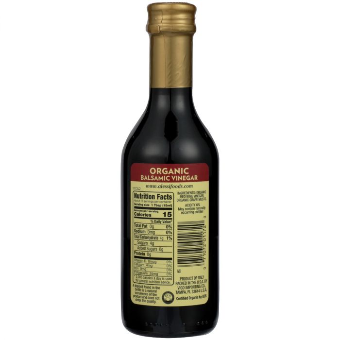 ALESSI: Vinegar Balsamic Red Org, 8.5 oz