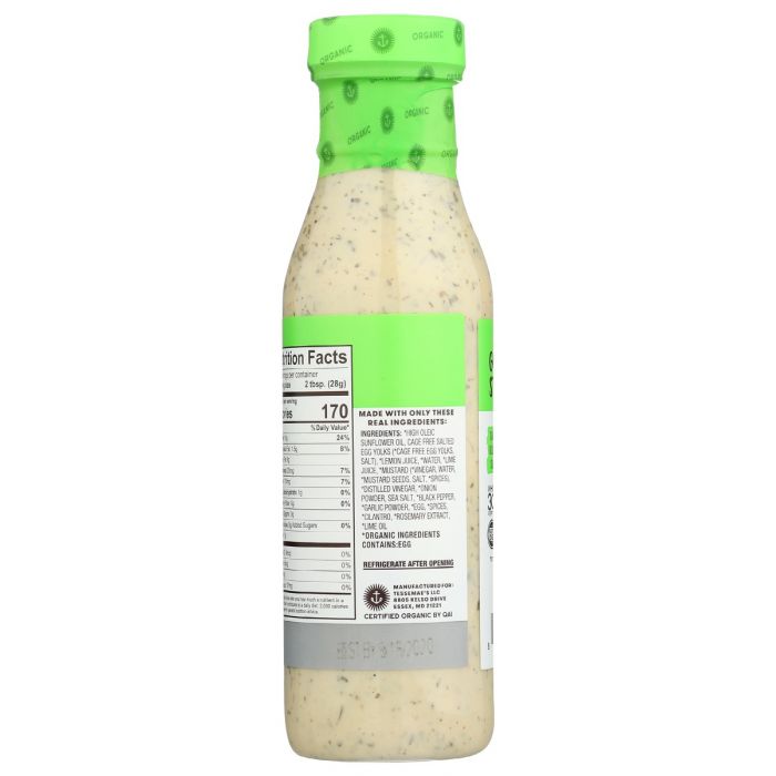 TESSEMAES: Dressing Clntro Lime Rnch, 10 oz