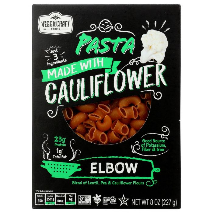 VEGGIECRAFT: Pasta Elbow Cauli, 8 oz