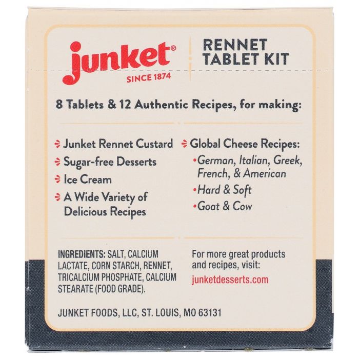 JUNKET: Rennet Tablets, 0.23 oz