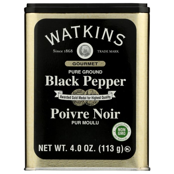 WATKINS: Pepper Blk Granulated, 4 oz