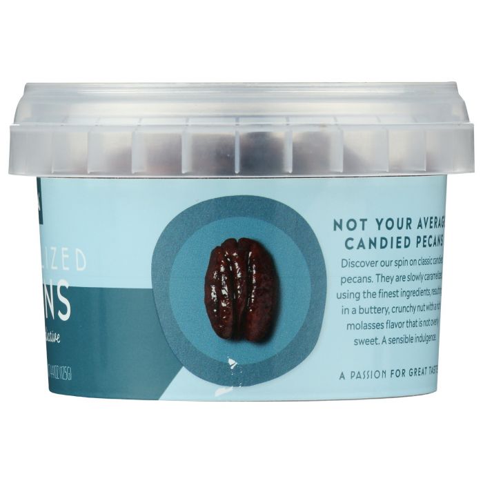 MITICA: Pecans Crmlzd Minitub, 4.41 oz