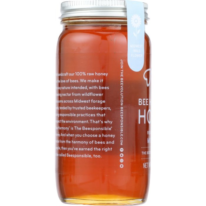 BEE HARMONY: Honey Regional Midwest, 12 oz