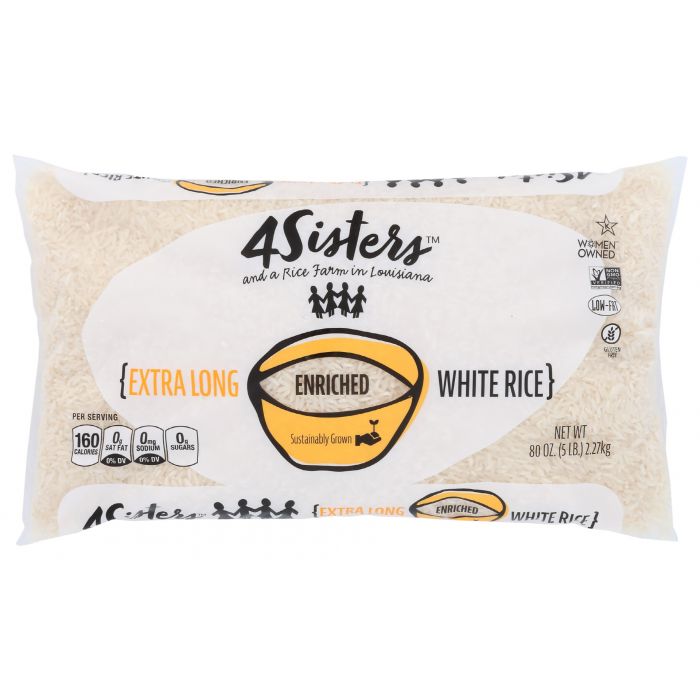 4SISTERS: Rice White Long Grain, 5 lb