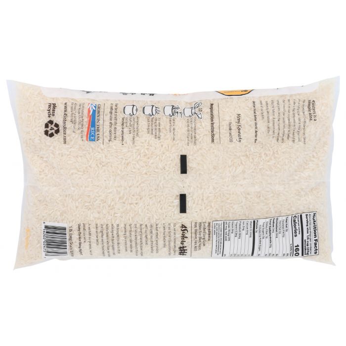 4SISTERS: Rice White Long Grain, 5 lb