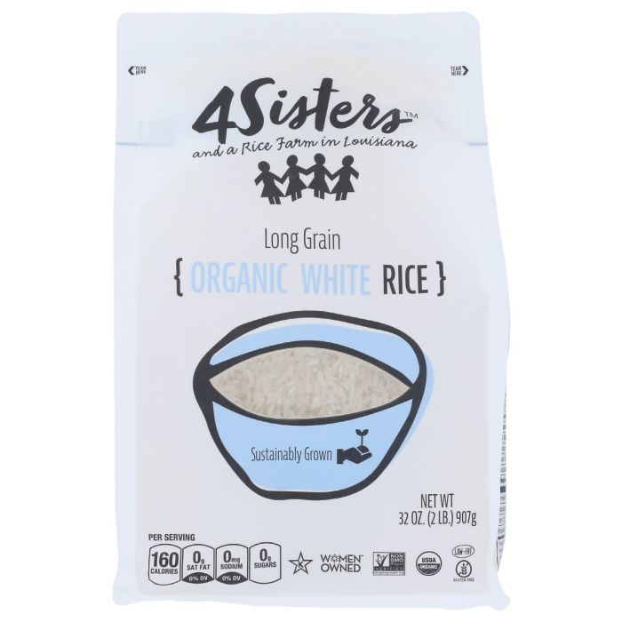 4SISTERS: Rice White Long Grain Org, 2 lb