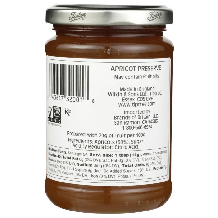 TIPTREE: Preserve Apricot, 12 oz