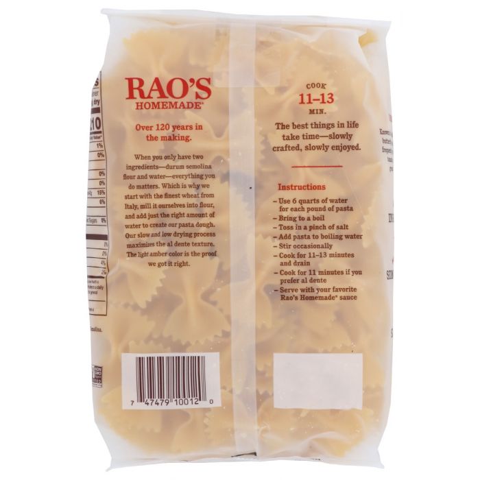 RAOS: Pasta Farfalle, 16 oz