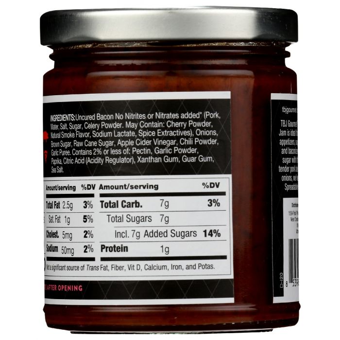 TBJ GOURMET: Jam Bacon Swt Chili, 9 oz