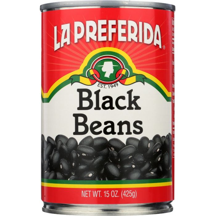 LA PREFERIDA: Bean Black Canned, 15 oz