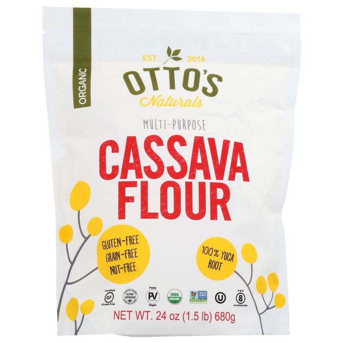 OTTOS NATURALS: Flour Cassava 1.5Lb Org, 1.5 lb