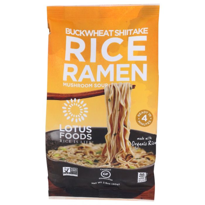 LOTUS FOODS: Buckwheat Shiitake Rice Ramen Mushroom Soup, 2.8 oz