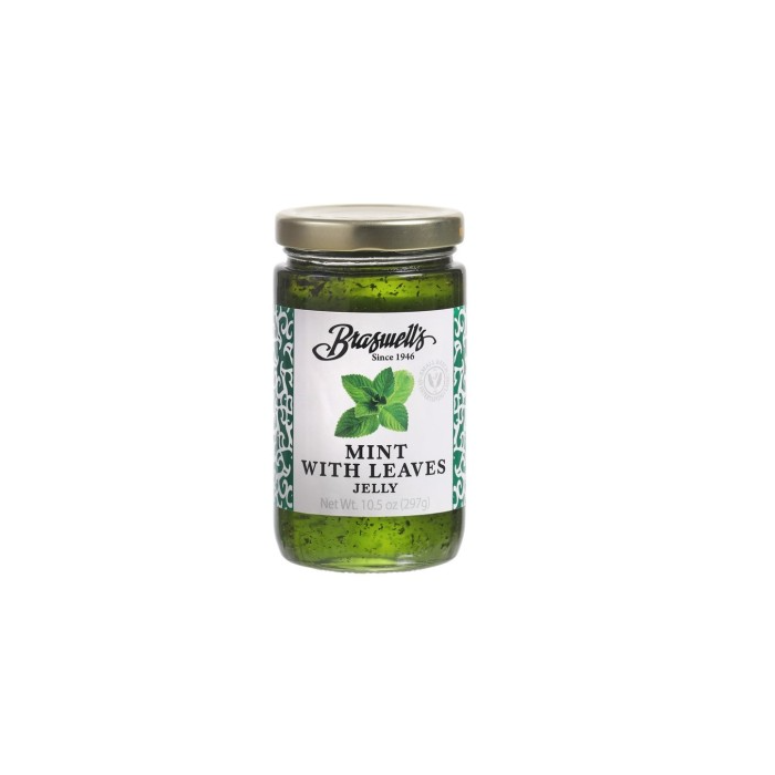 BRASWELL: Mint Jelly With Leaves, 10.5 oz