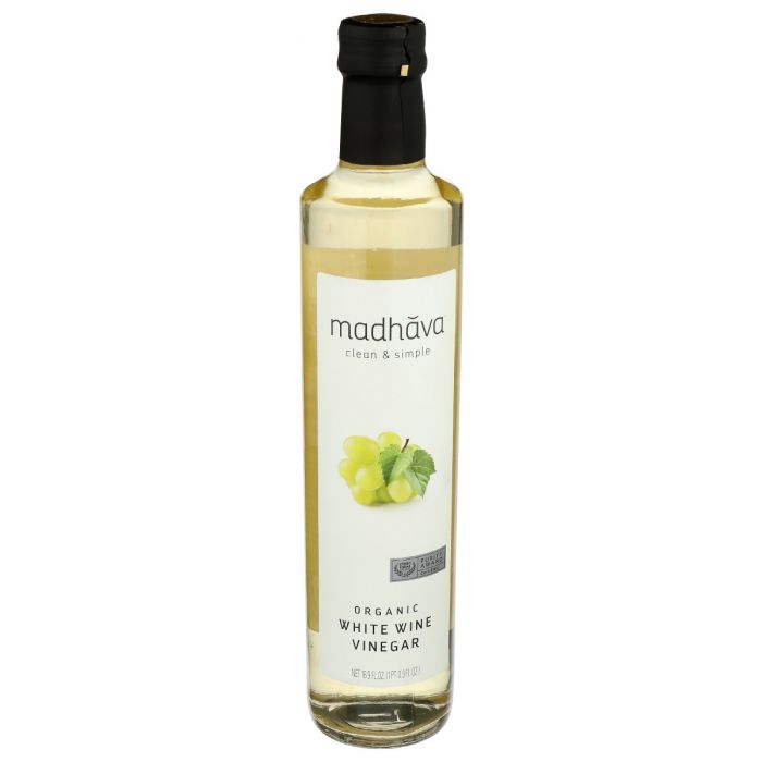 MADHAVA: White Wine Vinegar, 500 ml