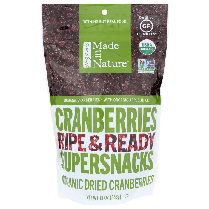 MADE IN NATURE: Organic Dried Cranberries, 13 oz