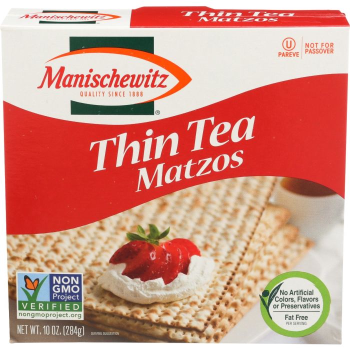 MANISCHEWITZ: Thin Tea Matzo Cracker, 10 oz