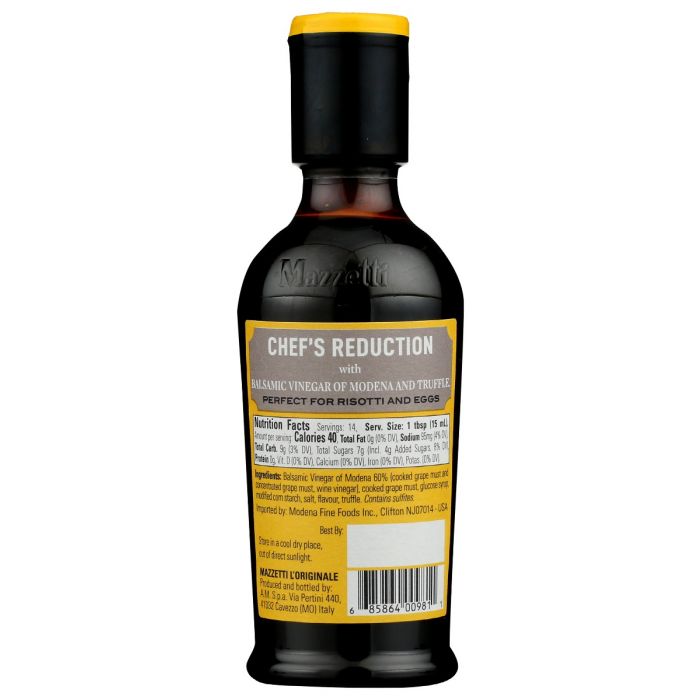 MAZZETTI: Chef Reduction Truffle Balsamic Glaze, 7.3 oz