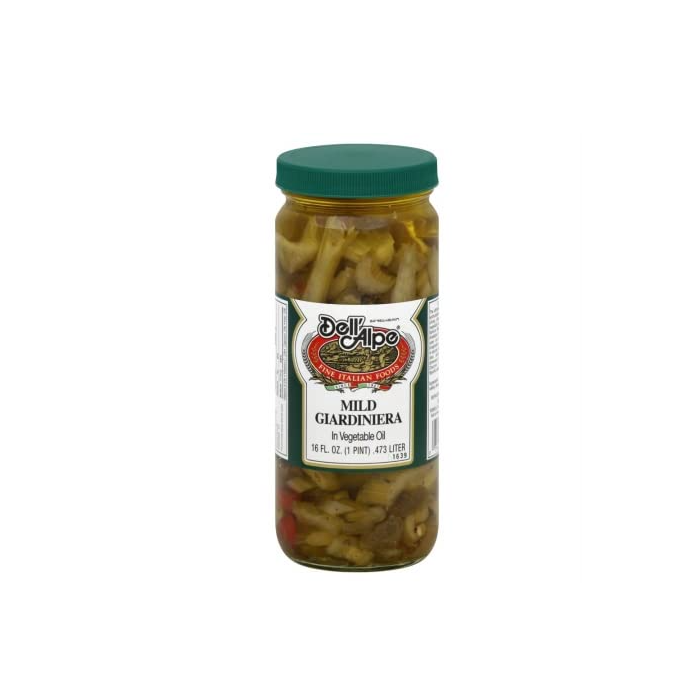 DELL ALPE: Mild Giardiniera In Vegetable Oil, 16 oz