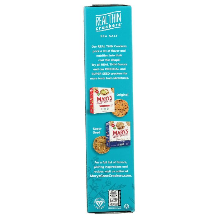 MARYS GONE CRACKERS: Sea Salt, 5 oz