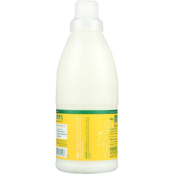 MRS MEYERS CLEAN DAY: Honeysuckle Fabric Softener, 32 fo