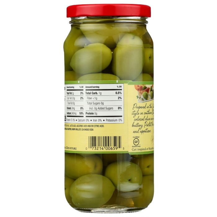 MEZZETTA: Castelvetrano Whole Olives, 10 oz