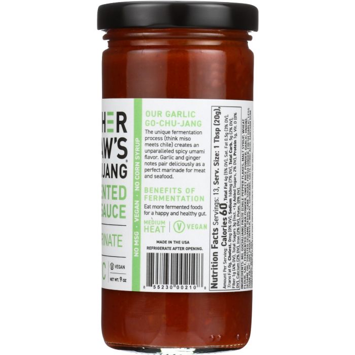 MOTHER IN LAW: Garlic Gochujang Fermented Chile Sauce, 9 oz