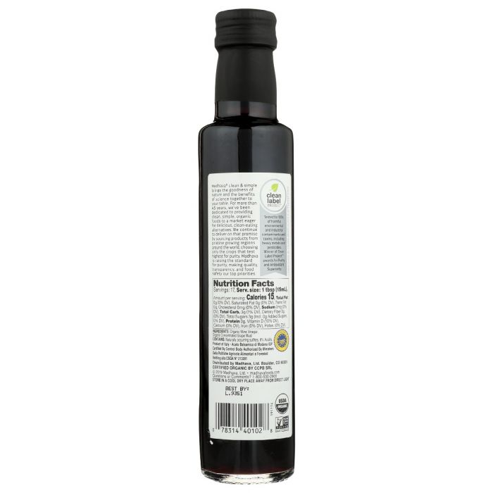 MADHAVA: Organic Balsamic Vinegar, 250 ml