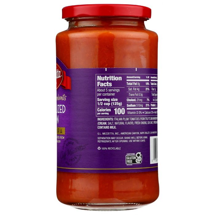 MEZZETTA: Caramelized Onion Marinara, 24 oz