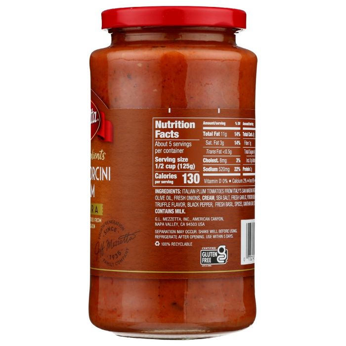 MEZZETTA: Truffle Porcini And Cream Marinara, 24 oz