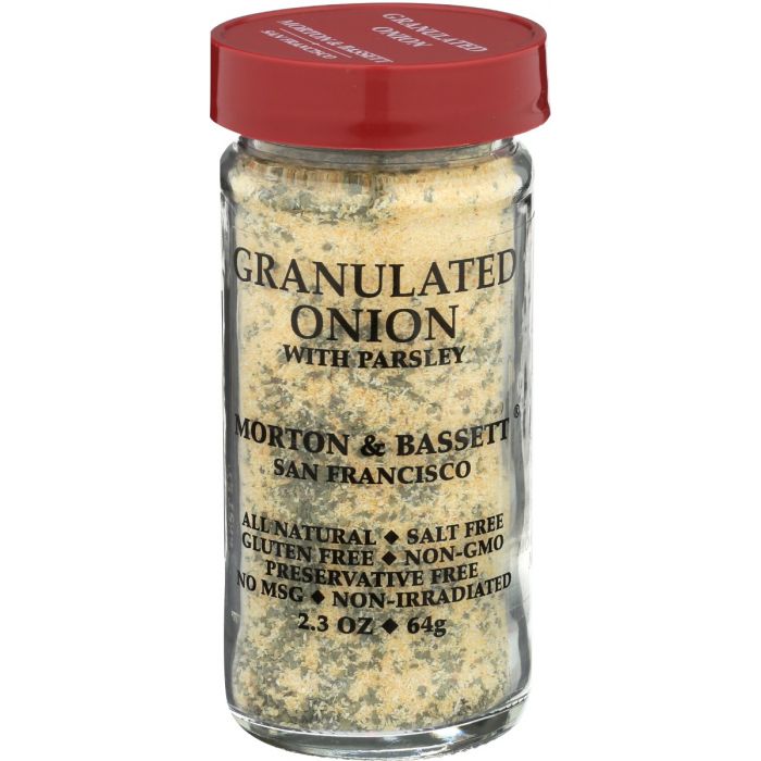 MORTON & BASSETT: Granulated Onion With Parsley, 2.3 oz